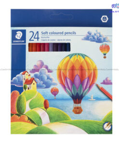 مداد رنگی 24 رنگ جعبه مقوایی استدلر STEADTLER