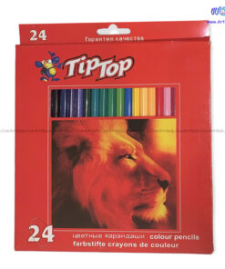 مداد رنگی 24 رنگ جعبه مقوایی Tip Top