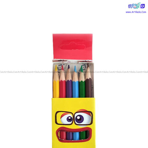 مداد رنگی 6 رنگ جعبه مقوایی آریا