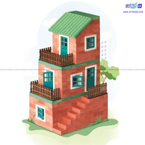 ساختنی آجری معمار ساختمان 657 قطعه مدل 12103 آرته - Image 3
