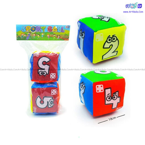 توپ پارچه ای طرح اعداد بتا بسته 2 عددی - Image 1