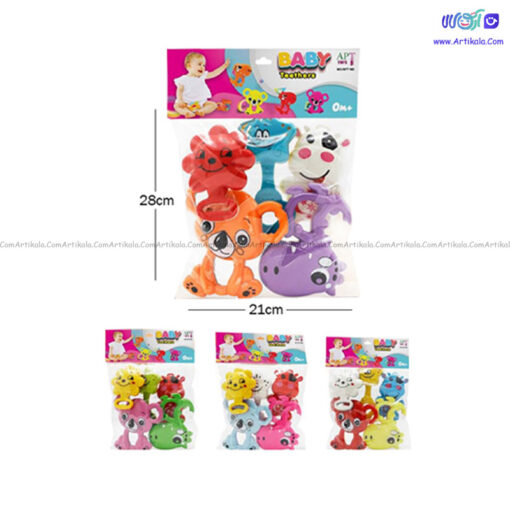 جغجغه 5 عددی حیوانات مدل APT 160 - Image 2