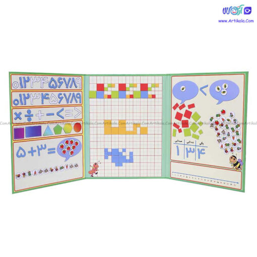 جورچین کتابی اعداد و علائم ریاضی آهنربایی - Image 4