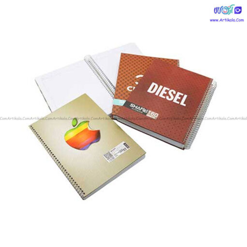 دفتر سیمی 160 برگ خط دار جلد ضخیم شفیعی کد 50 - Image 2