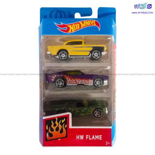 ماشین بازی هات ویلز بسته سه عددی مدل HW Flame کد 2 - Image 1