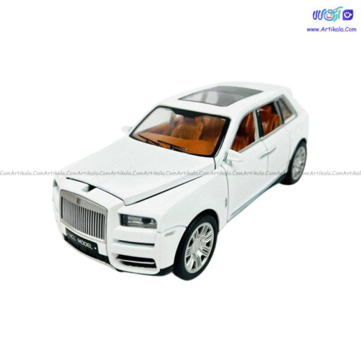 ماشین فلزی رولز رویس دودزا چراغدار و صدادار مقیاس 1:22 - Image 1