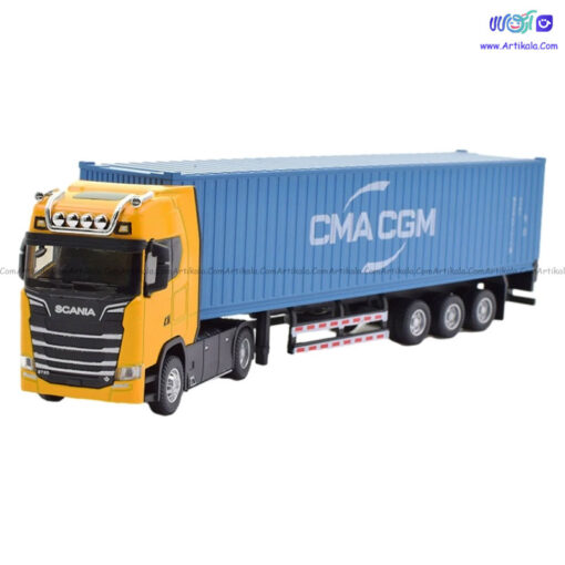 ماکت فلزی تریلی اسکانیا موزیکال و چراغدار کد JG260 - Image 1