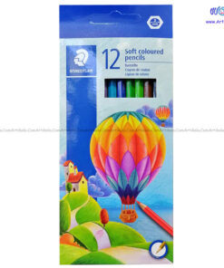 مداد رنگی 12 رنگ استدلر staedtlerجعبه مقوایی مدل Soft