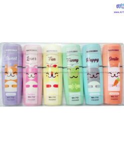 بسته ماژیک هایلایت مینی 6 رنگ برند مپرومکس کد MA 712