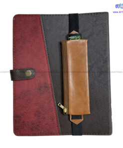 کلاسور چرم قفل فلزی 200 برگ برند وتوس