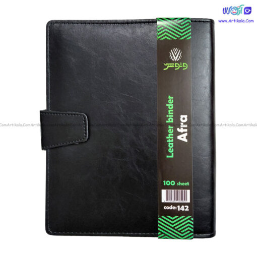 کلاسور چرمی قفل فلزی 100 برگ برند وتوس Vetoos - Image 1