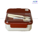 لانچ باکس دو قسمتی YAKADA حجم ۱ لیتر به همراه قاشق و چنگال