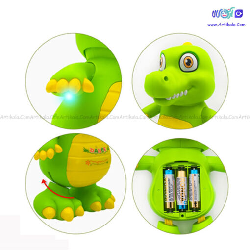 دایناسور رقاص موزیکال و چراغدار کد YJ3020 - Image 4