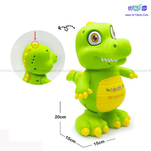 دایناسور رقاص موزیکال و چراغدار کد YJ3020 - Image 1