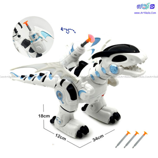 ربات دایناسور موزیکال چراغ دار کد 0830 - Image 1