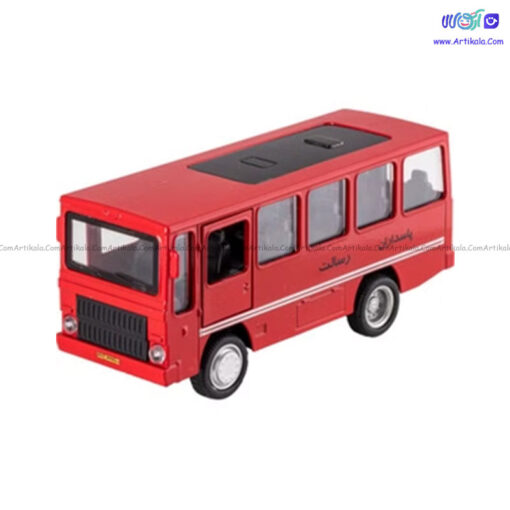 ماشین فلزی مینی بوس فیات موزیکال چراغدار - Image 1